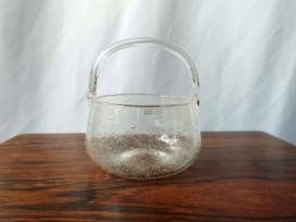 SARGASSO BOWL WITH HANDLE CLEAR