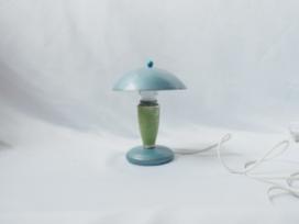 TABLE LAMP SILVER BLUE