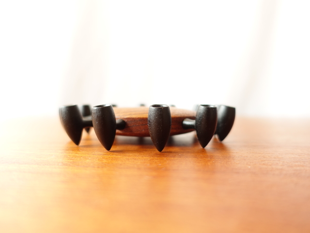 TEAK IRON CANDLE HOLDER