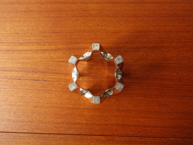 SILVER TONE CANDLE HOLDER