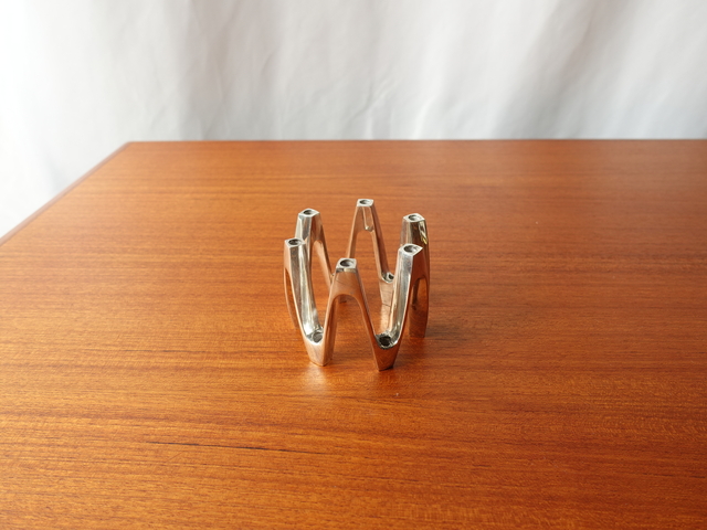 SILVER TONE CANDLE HOLDER