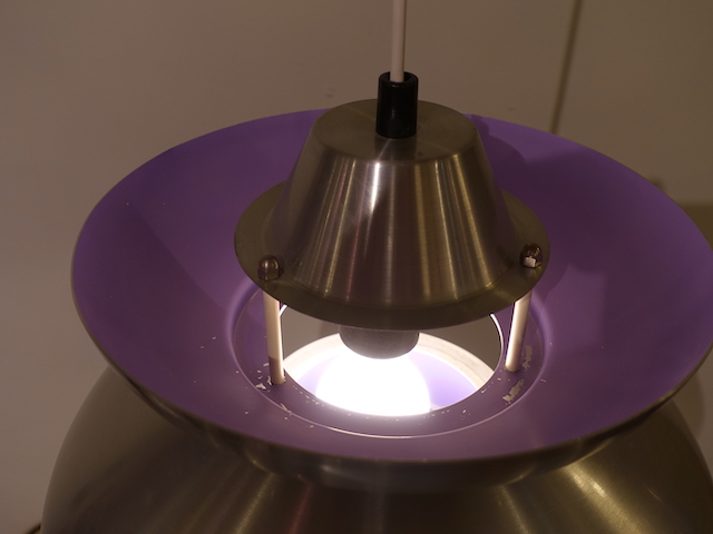 SILVER PURPLE LAMP