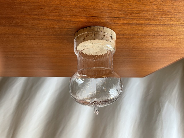 CLEAR GLASS BEAR CANDY JAR