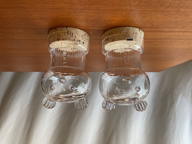 CLEAR GLASS BEAR CANDY JAR