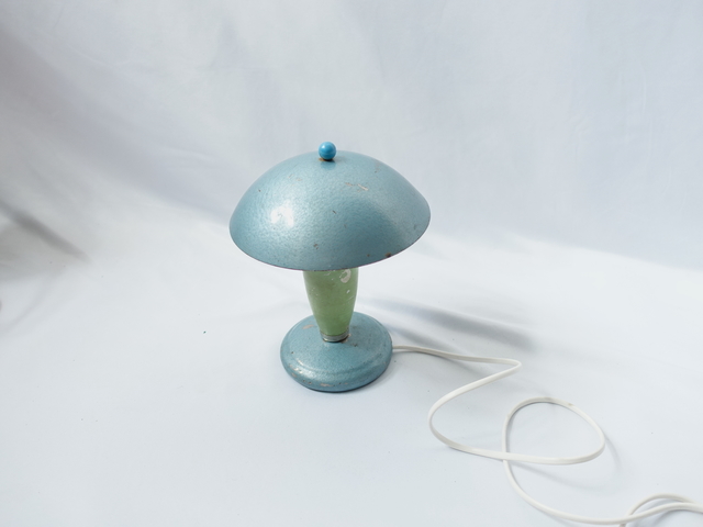 TABLE LAMP SILVER BLUE